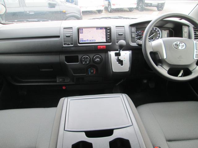 ハイエースバン ロングジャストローDXGLパック プリクラッシュセーフティー パノラミックビューモニター ナビ TV ETC キーレス(17枚目)