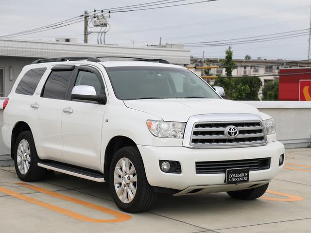 セコイア 米国トヨタ プラチナム ４ｗｄ 新車並行車 パールホワイト レッドロックレザー フルノーマル車両 １ナンバー登録 可 東京都 プラチナム ４ｗｄ 新車並行車 パールホワイト レッドロックレザー フルノーマル車両 １ナンバー登録 可 米国トヨタセコイアの中古