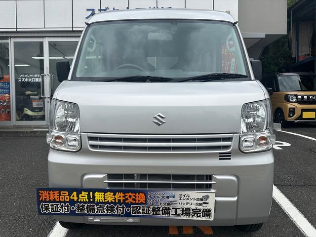 エブリイ ＰＣ　ハイルーフ　リモコンキー　盗難警報装置　パワーウインドウ　スモークガラス　走行距離７，１３９ｋｍ　両側スライドドア　４速オートマチック　禁煙車　ドアバイザー　保証付き（2枚目）