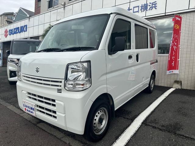 エブリイ ＰＣ　ハイルーフ　４ＡＴ　ＥＴＣ車載器　キーレス　パワーウインドウ　スモークガラス　オーバーヘッドシェルフ　難警報装置　両側スライドドア　純正オーディオ　エアコン　パワステ　保証付き（6枚目）