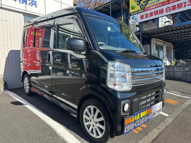 エブリイワゴン PZターボ ハイルーフ ワンセグナビ バックカメラ 前後ドライブレコーダー ETC車載器 衝突被害軽減システム 誤発進抑制機能 禁煙車 HIDライト パワースライドドア ドアバイザー アルミホイール 保証付き(4枚目)