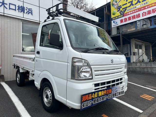 キャリイトラック ＫＣエアコン・パワステ　三方開　走行１８４２０ｋｍ　ドライブレコーダー　ルーフキャリア　ラジオ　禁煙車　保証付き（4枚目）