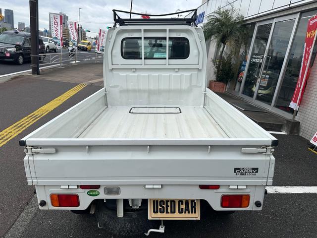 キャリイトラック ＫＣエアコン・パワステ　三方開　走行１８４２０ｋｍ　ドライブレコーダー　ルーフキャリア　ラジオ　禁煙車　保証付き（15枚目）