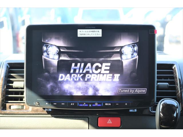 スーパーGL ダークプライムII ガソリン2WD11インチPKG1.5インチローダウンガッツミラー同色FLEXリップスポイラーDELF0217インチAWナスカーレタータイヤアルティメットテールHDMIUSBビルトインETC2.0(28枚目)
