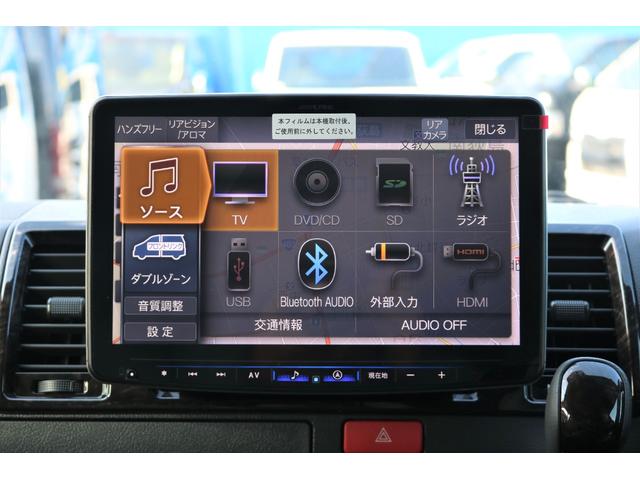 GL ロング アレンジAS内装架装フルフラット対面座席アルパイン11インチナビ後席フリップダウンモニターHDMI/USBソケットETC2.0リップスポイラーオーバーフェンダー18インチAWヨコハマパラダタイヤ(32枚目)