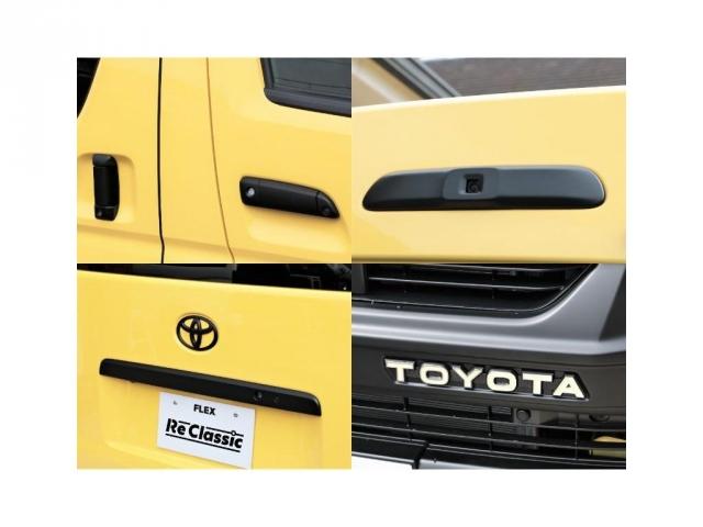 ロングワイドスーパーGL ガソリン4WDReClassicマットブラック塗装NT116インチAWオープンカントリーシートカバーベットキット両側サイドバーフローティングナビフリップダウンモニターHDMIETC(12枚目)