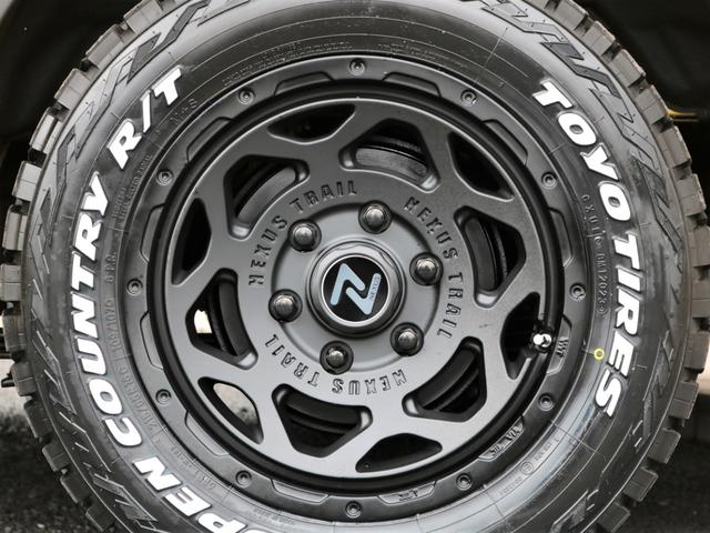 ロングワイドスーパーGL ガソリン4WDReClassicマットブラック塗装NT116インチAWオープンカントリーシートカバーベットキット両側サイドバーフローティングナビフリップダウンモニターHDMIETC(22枚目)