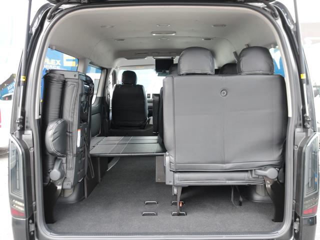 ハイエースワゴン ＧＬ　新品車中泊ベットキット　トリプルモニター　ＨＤＭＩスマホミラーリング対応フルセグナビ　サブモニター　フリップダウンモニター　新品ナスカータイヤ　新品黒革調シートカバー　パワースライドドア　寒冷地仕様（65枚目）