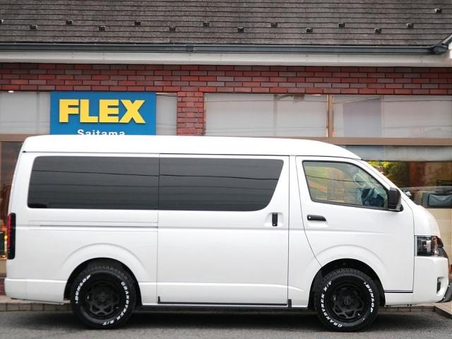ハイエースワゴン ＧＬ　ロング　ファインテックツアラー　オットマン付きキャプテンシート４脚　ロングスライドレール　アルパイン前後ドラレコ付きデジタルインナーミラー　１２．８インチフリップダウンモニター　ＨＤＭＩスマホミラーリング対応ディスプレイオーディオ（15枚目）