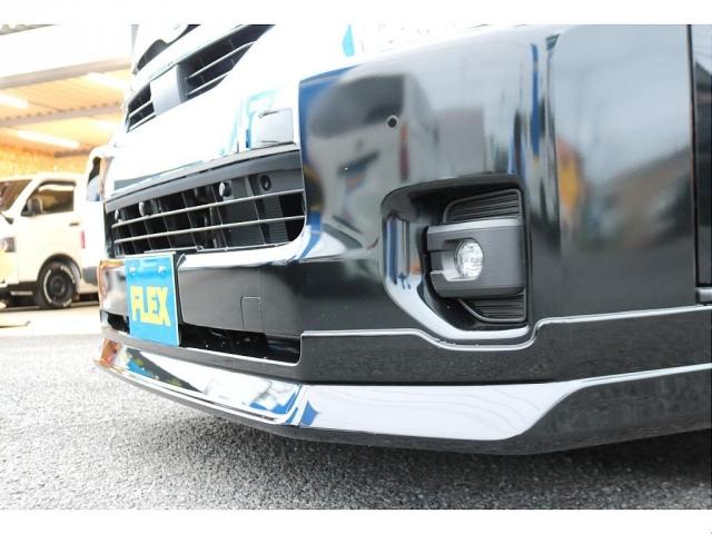 ハイエースワゴン GL ロング 新車8型 メカレスBIG-X11インチナビ 大型12.8フリップダウン 床張りフローリングフロア 全席黒革調シートカバー 1.5インチローダウン 新作Delf06 17インチAW ナスカータイヤ(11枚目)