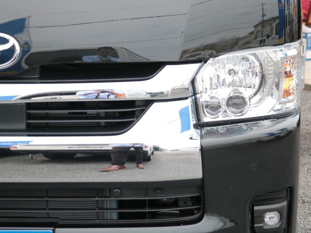 ハイエースワゴン GL ロング 新車8型 メカレスBIG-X11インチナビ 大型12.8フリップダウン 床張りフローリングフロア 全席黒革調シートカバー 1.5インチローダウン 新作Delf06 17インチAW ナスカータイヤ(25枚目)