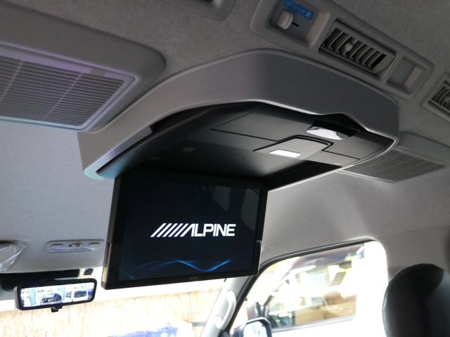 ハイエースワゴン GL ロング 新車8型 メカレスBIG-X11インチナビ 大型12.8フリップダウン 床張りフローリングフロア 全席黒革調シートカバー 1.5インチローダウン 新作Delf06 17インチAW ナスカータイヤ(58枚目)