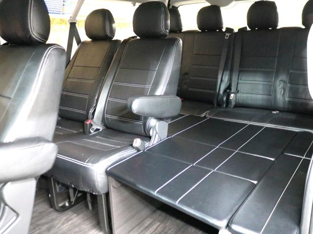 ハイエースワゴン GL ロング 新車8型 メカレスBIG-X11インチナビ 大型12.8フリップダウン 床張りフローリングフロア 全席黒革調シートカバー 1.5インチローダウン 新作Delf06 17インチAW ナスカータイヤ(63枚目)