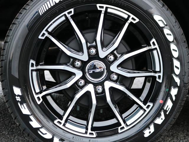 ハイエースワゴン GL ロング 新車8型 メカレスBIG-X11インチナビ 大型12.8フリップダウン 床張りフローリングフロア 全席黒革調シートカバー 1.5インチローダウン 新作Delf06 17インチAW ナスカータイヤ(79枚目)