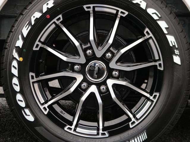 ハイエースバン スーパーGL ダークプライムII ロングボディ ワンオーナー FLEXオリジナル内装Ver4 家具付ベットキット 床張りフローリングフロア フルセグナビ ナビ連動ドラレコ コーナーセンサー 新品Delf06AW ナスカー 1.5インチローダウン(38枚目)