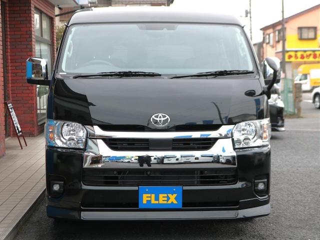 ハイエースワゴン GL ロング 新車 FLEX内装架装Relaxing ベット&テーブル車中泊仕様 HDMIスマホミラーリング フルセグナビ&フリップダウンモニター USB電源増設 デジタルインナーミラー パノラミックビューモニター(13枚目)