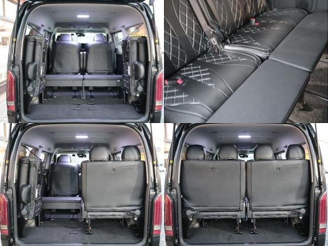 ハイエースワゴン GL ロング 【買取直販】オットマン付きキャプテンシート4脚 ファインテックツアラー BIG-X11インチナビ 12.8インチフリップダウンモニター HDMIスマホミラーリング対応 デジタルインナーミラー PVM(10枚目)