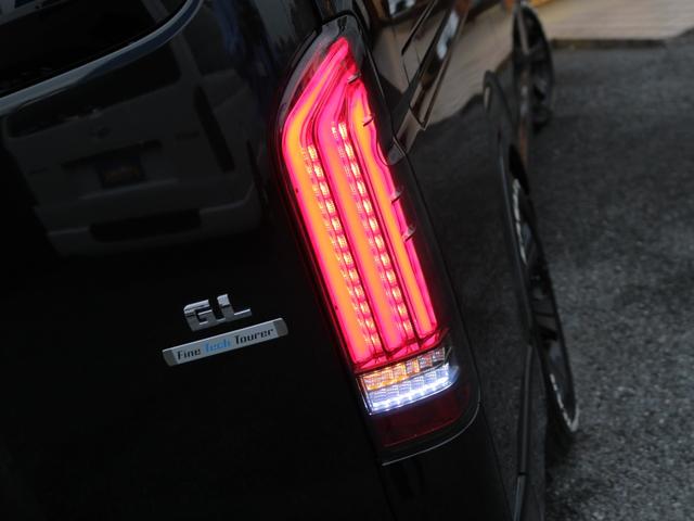 ハイエースワゴン GL ロング 【買取直販】オットマン付きキャプテンシート4脚 ファインテックツアラー BIG-X11インチナビ 12.8インチフリップダウンモニター HDMIスマホミラーリング対応 デジタルインナーミラー PVM(35枚目)