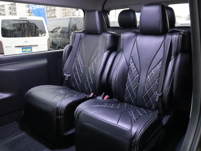 ハイエースワゴン GL ロング 【買取直販】オットマン付きキャプテンシート4脚 ファインテックツアラー BIG-X11インチナビ 12.8インチフリップダウンモニター HDMIスマホミラーリング対応 デジタルインナーミラー PVM(75枚目)