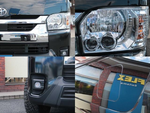 ハイエースワゴン GL 買取直販 ストラーダフローティング9インチナビ カロッツェリアフリップダウンモニター スモークフィルムリア5面 NT-1 16インチAW TOYOオープンカントリーR/Tタイヤ トヨタセーフティセンス(6枚目)