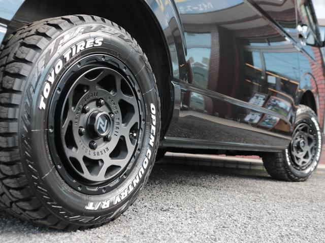 ハイエースワゴン GL 買取直販 ストラーダフローティング9インチナビ カロッツェリアフリップダウンモニター スモークフィルムリア5面 NT-1 16インチAW TOYOオープンカントリーR/Tタイヤ トヨタセーフティセンス(34枚目)