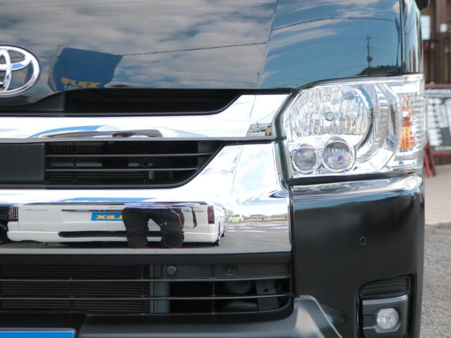 ハイエースワゴン GL 買取直販 ストラーダフローティング9インチナビ カロッツェリアフリップダウンモニター スモークフィルムリア5面 NT-1 16インチAW TOYOオープンカントリーR/Tタイヤ トヨタセーフティセンス(80枚目)