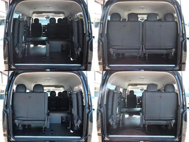 ４列目シートは跳ね上げ式で長物の積載はもちろん遊び道具も無限に積めます☆