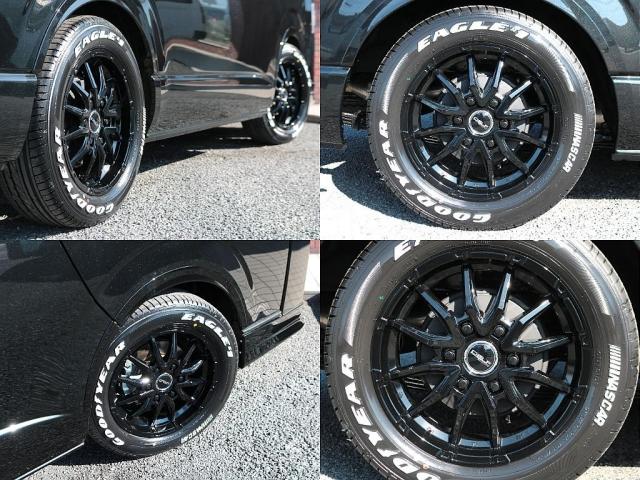 新作Ｄｅｌｆ０６　１７インチアルミホイール×ナスカーホワイトレタータイヤ☆