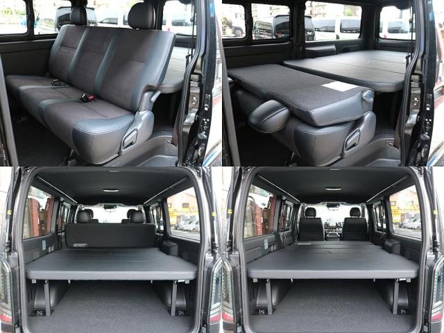 ハイエースバン スーパーGL ダークプライムII 登録済未使用車 高さ調節車中泊ベット HDMIスマホミラーリング 走行中視聴フルセグナビ パノラミックビューモニター デジタルインナーミラー トヨタセーフティセンス クリアランスソナー サイドバー(6枚目)
