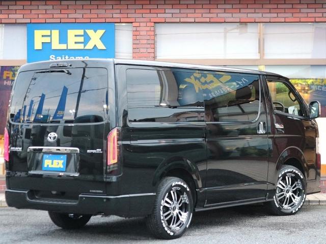ハイエースバン スーパーGL ダークプライムII 登録済未使用車 高さ調節車中泊ベット HDMIスマホミラーリング 走行中視聴フルセグナビ パノラミックビューモニター デジタルインナーミラー トヨタセーフティセンス クリアランスソナー サイドバー(15枚目)