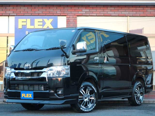 ハイエースバン スーパーGL ダークプライムII 登録済未使用車 高さ調節車中泊ベット HDMIスマホミラーリング 走行中視聴フルセグナビ パノラミックビューモニター デジタルインナーミラー トヨタセーフティセンス クリアランスソナー サイドバー(64枚目)