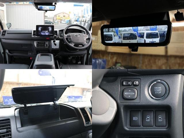 ハイエースバン ロングスーパーGL 車中泊ベットキット メカレスBIG-X11インチナビ ミラーリング対応HDMIポート FLEXシートカバー 両側サイドバー インナーブラックヘッドライト ブラックエディション 両側パワースライドドア(7枚目)