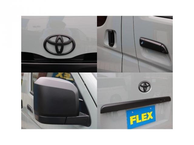 ハイエースバン ロングスーパーGL 車中泊ベットキット メカレスBIG-X11インチナビ ミラーリング対応HDMIポート FLEXシートカバー 両側サイドバー インナーブラックヘッドライト ブラックエディション 両側パワースライドドア(9枚目)