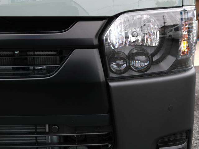 ハイエースバン ロングスーパーGL 車中泊ベットキット メカレスBIG-X11インチナビ ミラーリング対応HDMIポート FLEXシートカバー 両側サイドバー インナーブラックヘッドライト ブラックエディション 両側パワースライドドア(23枚目)