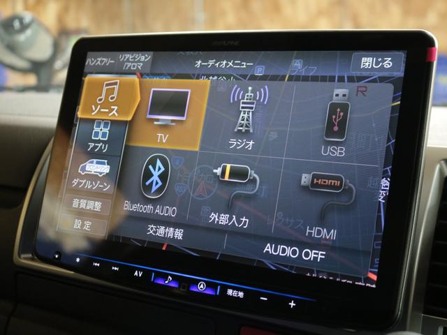 ハイエースバン ロングスーパーGL 車中泊ベットキット メカレスBIG-X11インチナビ ミラーリング対応HDMIポート FLEXシートカバー 両側サイドバー インナーブラックヘッドライト ブラックエディション 両側パワースライドドア(60枚目)