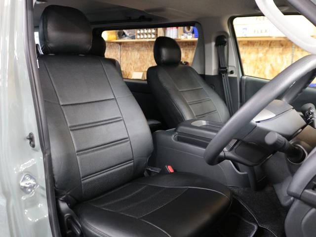 ハイエースバン ロングスーパーGL 車中泊ベットキット メカレスBIG-X11インチナビ ミラーリング対応HDMIポート FLEXシートカバー 両側サイドバー インナーブラックヘッドライト ブラックエディション 両側パワースライドドア(67枚目)