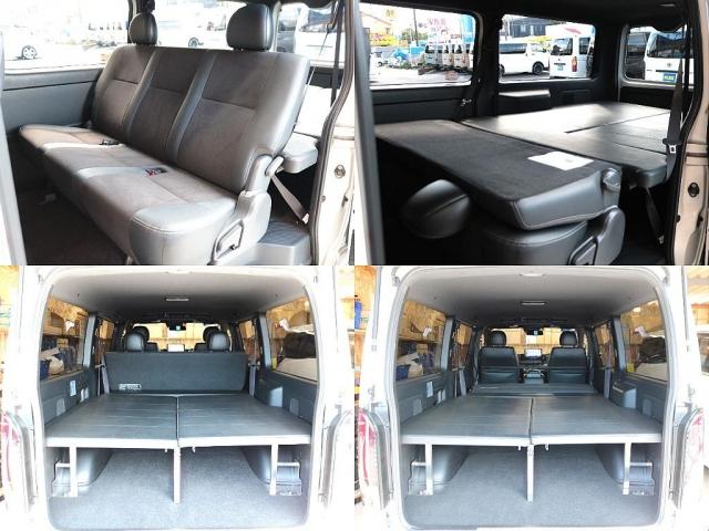 ハイエースバン スーパーGL ダークプライムII ロングボディ ベットキット BIG-X11インチナビ FLEXフロントスポイラー アルティメットIILEDテール Delf06 17インチAW ナスカーレタータイヤ トヨタセーフティセンス 両側パワースライドドア(4枚目)