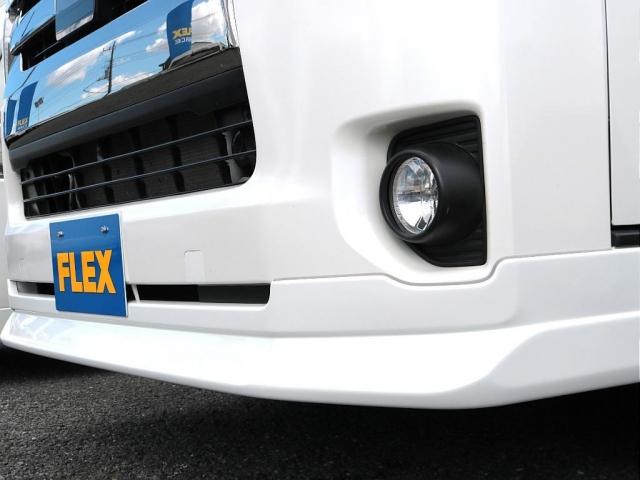 ハイエースバン スーパーGL ダークプライムII ロングボディ ベットキット BIG-X11インチナビ FLEXフロントスポイラー アルティメットIILEDテール Delf06 17インチAW ナスカーレタータイヤ トヨタセーフティセンス 両側パワースライドドア(10枚目)
