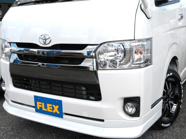 ハイエースバン スーパーGL ダークプライムII ロングボディ ベットキット BIG-X11インチナビ FLEXフロントスポイラー アルティメットIILEDテール Delf06 17インチAW ナスカーレタータイヤ トヨタセーフティセンス 両側パワースライドドア(21枚目)