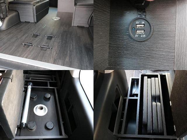 ハイエースワゴン GL ロング FLEX内装アレンジ【familiar】ベット&テーブル車中泊仕様 BIG-X11インチナビ HDMIスマホミラーリング フローリングフロア デジタルインナーミラー パノラミックビューモニター TSS(4枚目)