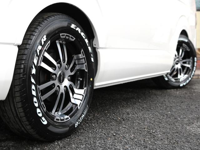 ハイエースワゴン GL ロング FLEX内装アレンジ【familiar】ベット&テーブル車中泊仕様 BIG-X11インチナビ HDMIスマホミラーリング フローリングフロア デジタルインナーミラー パノラミックビューモニター TSS(30枚目)