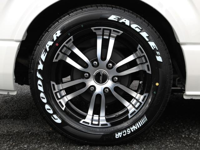 ハイエースワゴン GL ロング FLEX内装アレンジ【familiar】ベット&テーブル車中泊仕様 BIG-X11インチナビ HDMIスマホミラーリング フローリングフロア デジタルインナーミラー パノラミックビューモニター TSS(31枚目)