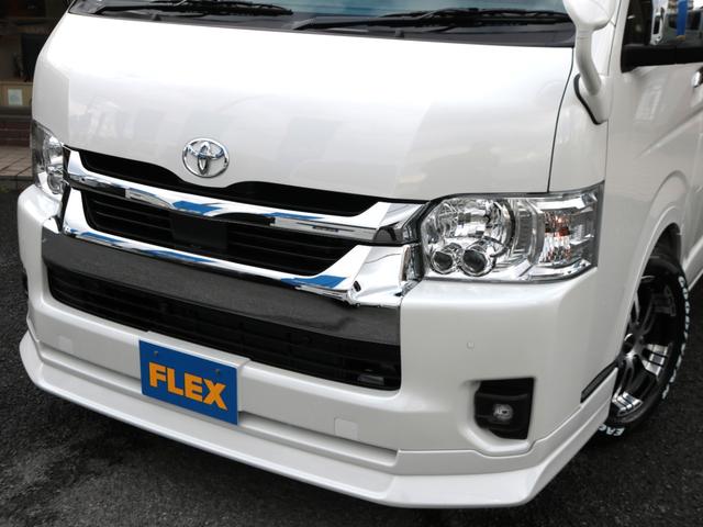ハイエースワゴン GL ロング FLEX内装アレンジ【familiar】ベット&テーブル車中泊仕様 BIG-X11インチナビ HDMIスマホミラーリング フローリングフロア デジタルインナーミラー パノラミックビューモニター TSS(66枚目)
