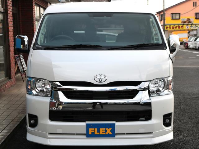 ハイエースワゴン GL ロング FLEX内装アレンジ【familiar】ベット&テーブル車中泊仕様 BIG-X11インチナビ HDMIスマホミラーリング フローリングフロア デジタルインナーミラー パノラミックビューモニター TSS(68枚目)