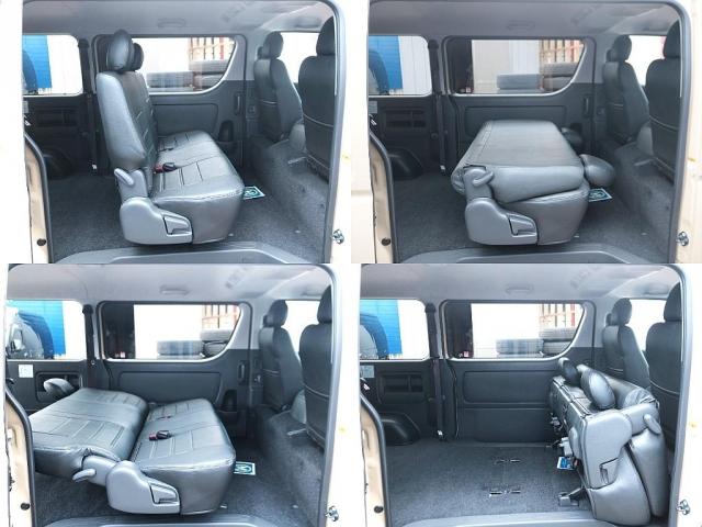 ハイエースバン ロングスーパーGL 登録済未使用車 アースカラーパッケージ メカレスBIG-X11インチナビ HDMIスマホミラーリング ブラックエディション 黒革調シートカバー デジタルインナーミラー PVM 小窓付きスライドガラス(7枚目)