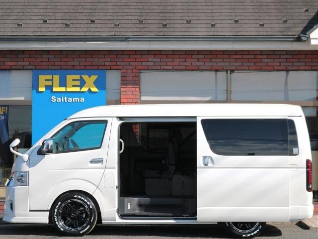 ハイエースワゴン GL ロング 【Relaxing内装】ベット&テーブル BIG-X11インチナビ 12.8フリップダウンモニター ミラーリングHDMIポート 1.5インチローダウン トヨタセーフティセンス デジタルインナーミラー(14枚目)