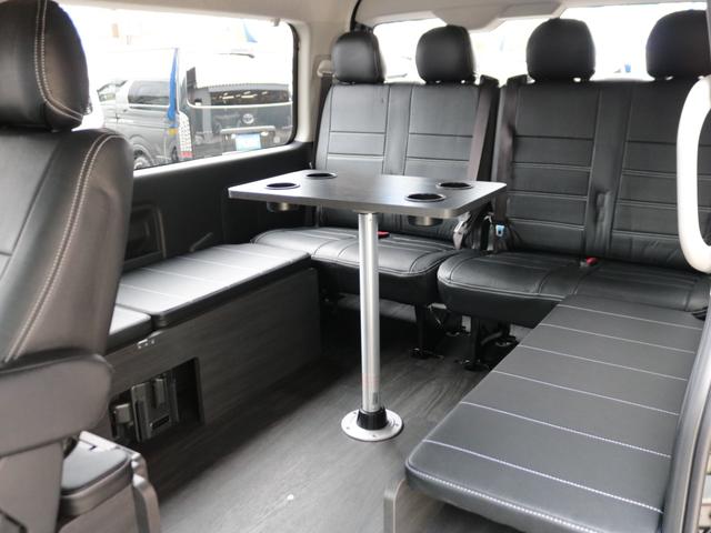 ハイエースワゴン GL ロング 【Relaxing内装】ベット&テーブル BIG-X11インチナビ 12.8フリップダウンモニター ミラーリングHDMIポート 1.5インチローダウン トヨタセーフティセンス デジタルインナーミラー(45枚目)