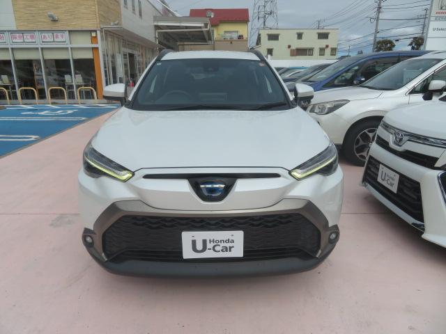 カローラクロス ハイブリッドZ ワンオーナー 禁煙車 PCS BSM T-コネクト Bluetooth接続 USB FRドラレコ LED フォグ シートヒーター パワーシート パワーゲート FRソナー Bカメラ 純正アルミ LKA(2枚目)