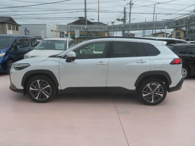 カローラクロス ハイブリッドZ ワンオーナー 禁煙車 PCS BSM T-コネクト Bluetooth接続 USB FRドラレコ LED フォグ シートヒーター パワーシート パワーゲート FRソナー Bカメラ 純正アルミ LKA(5枚目)