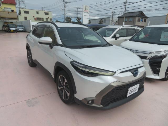 カローラクロス ハイブリッドZ ワンオーナー 禁煙車 PCS BSM T-コネクト Bluetooth接続 USB FRドラレコ LED フォグ シートヒーター パワーシート パワーゲート FRソナー Bカメラ 純正アルミ LKA(6枚目)